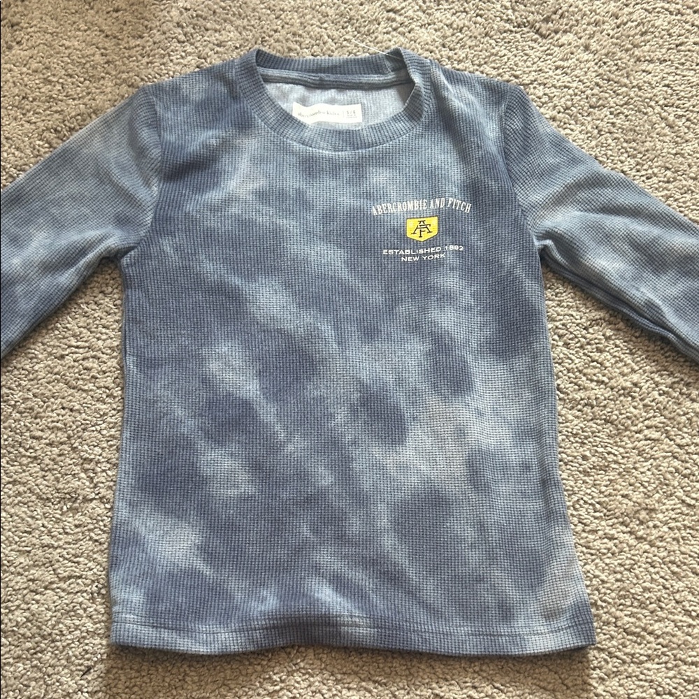 Abercrombie & Fitch Kids Tie-Dye Blue Long Sleeve Tee